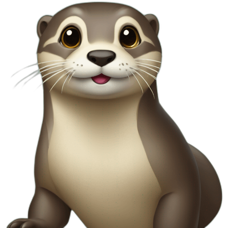 Loutre sur tortu emoji