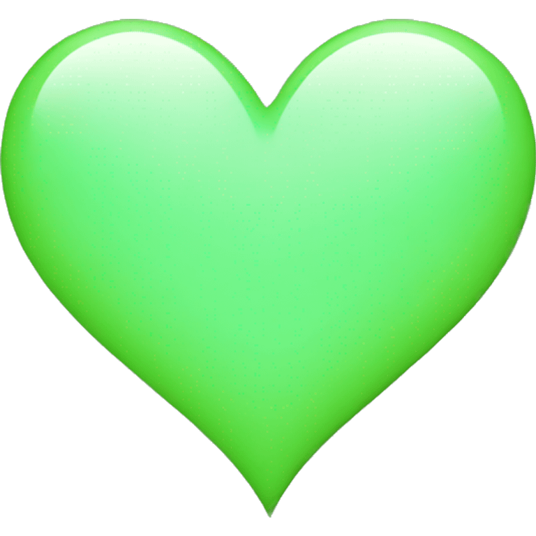 Light green heart emoji