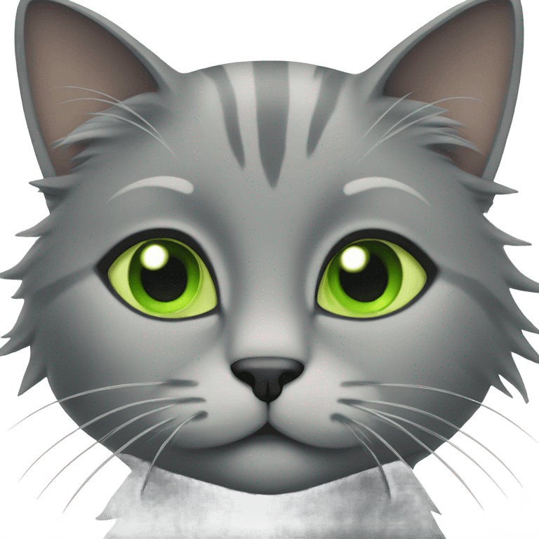 Grey cat emoji