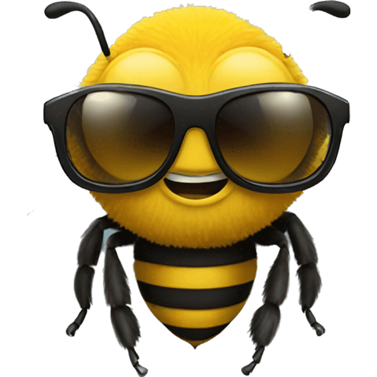 bee with sunglasses emoji