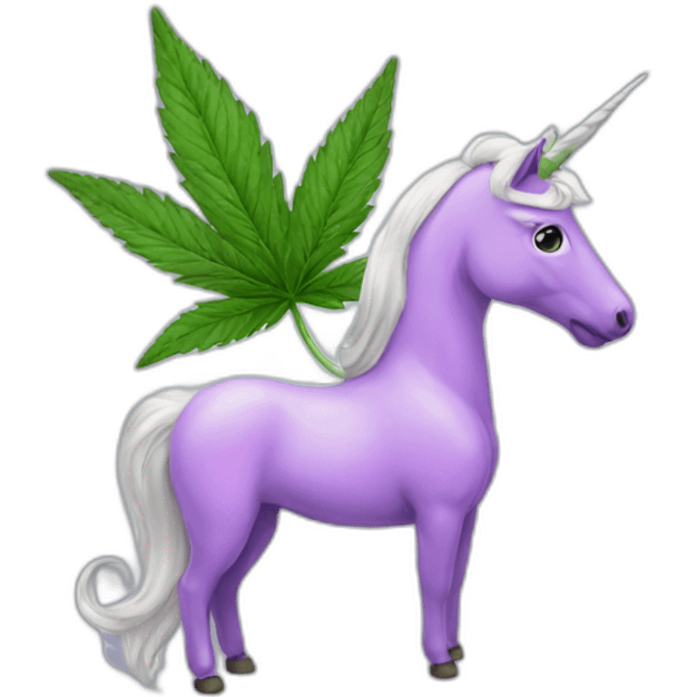 Licorne weed emoji