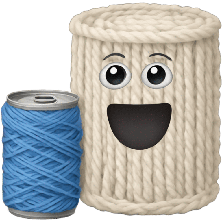 Can with yarn emoji