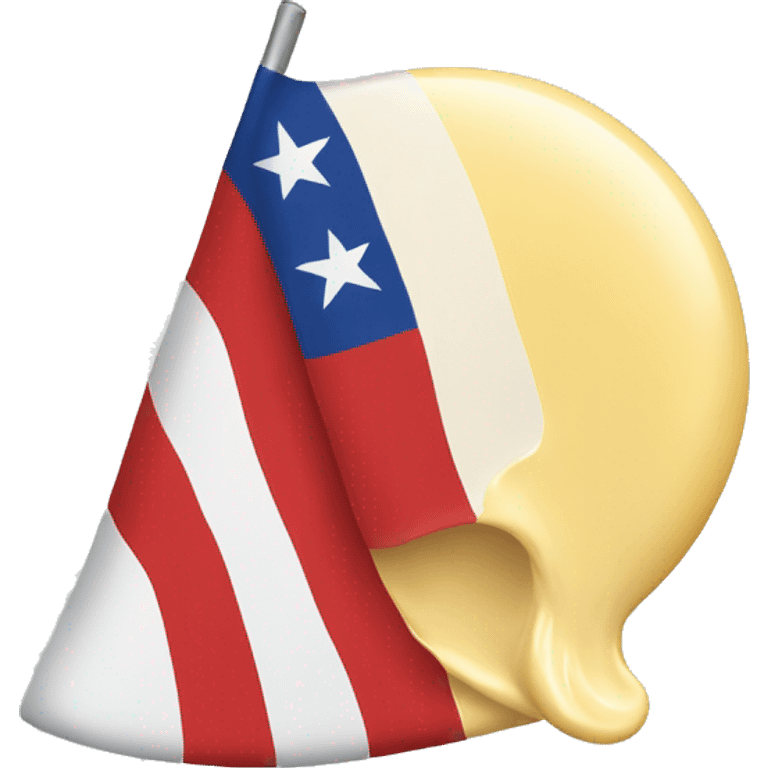 Flag with mayonnaise emoji