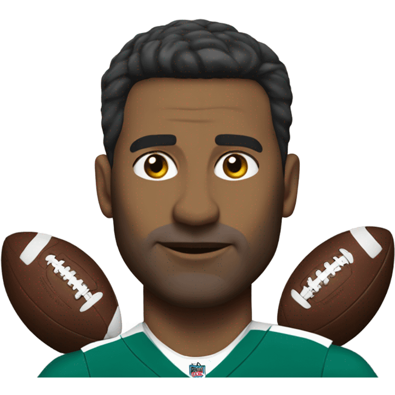 Make a peacock football coach emoji