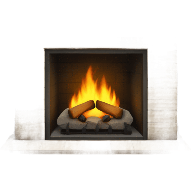 Realistic fireplace  emoji