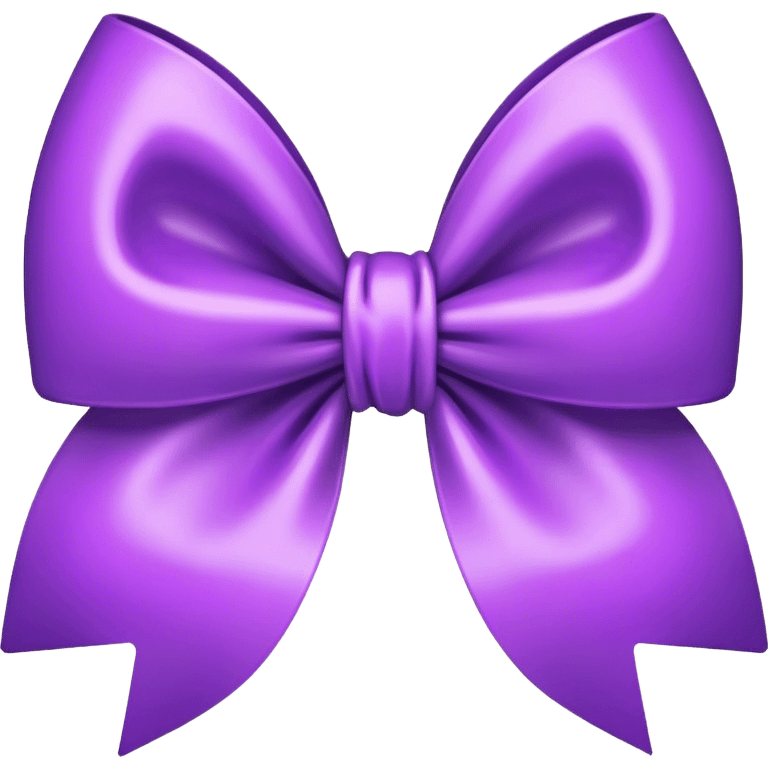 Purple bow emoji