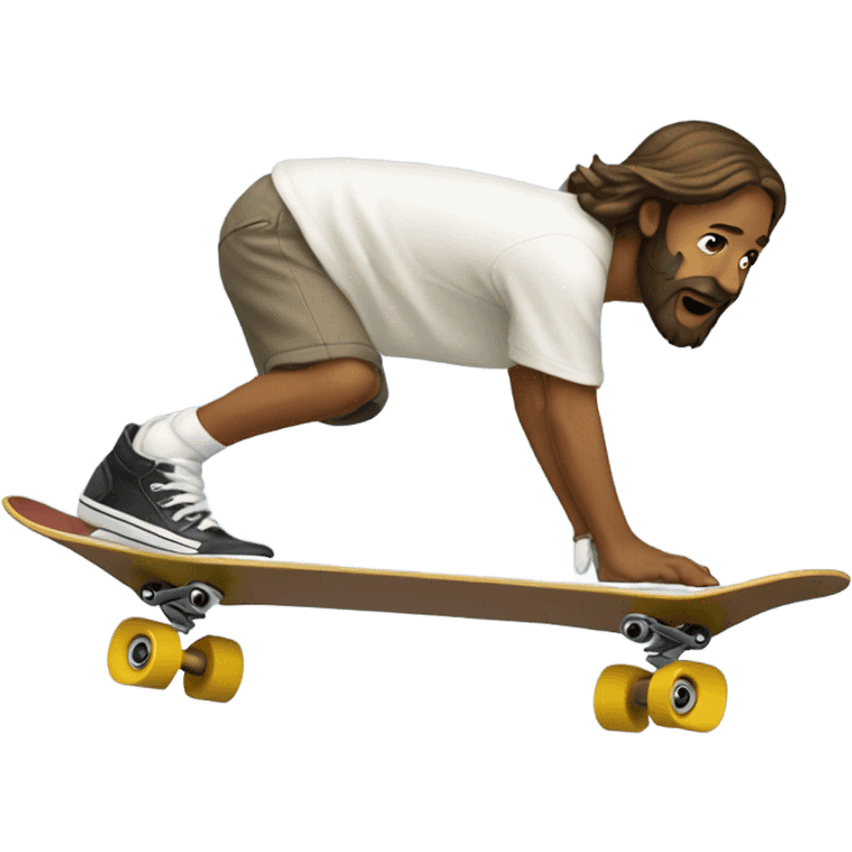 jesus skate boarding emoji