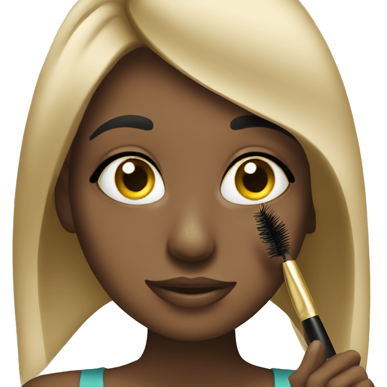 girl applying mascara emoji