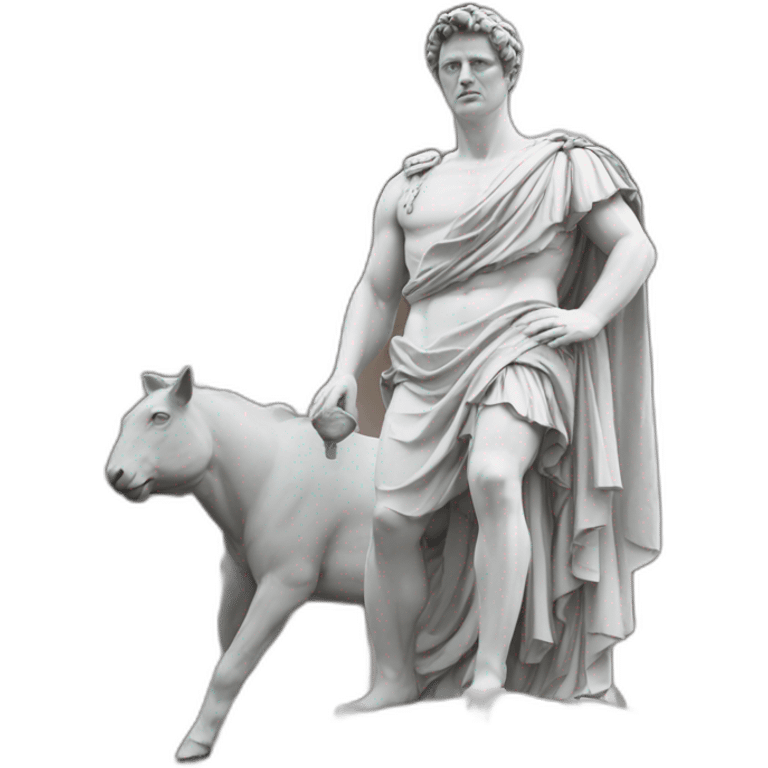 Caesar Augustus Statue High on the hog emoji