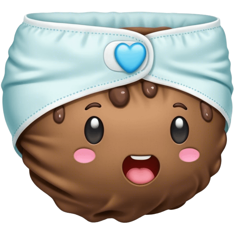 Diaper full of poop emoji