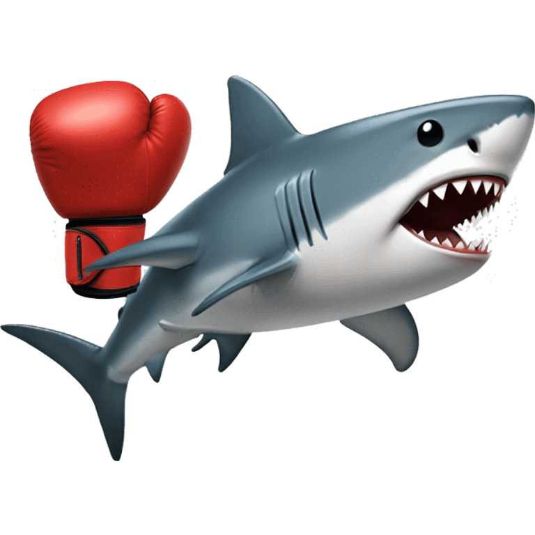 Shark woth boxing glove  emoji