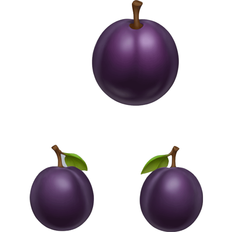 plum without face emoji