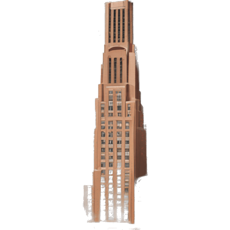 The Prudential Center in Boston, a tall skyscraper with glass windows, surrounded by other buildings and city streets emoji