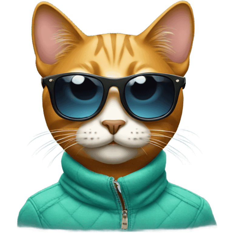 Cat with sunglasses emoji