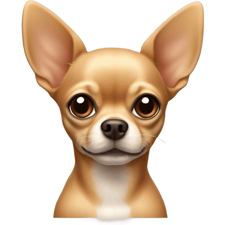 A light brown Chihuahua  with the tips of its ears folded ￼ emoji