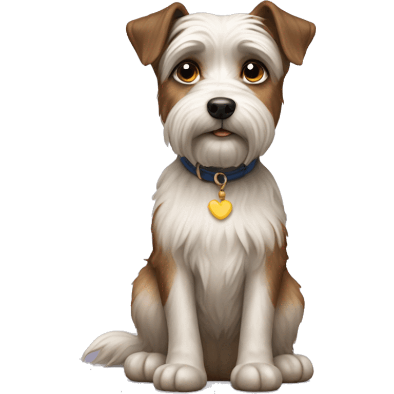 Sitting York shire terrier  emoji