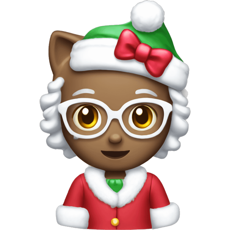 Christmas Hello Kitty emoji