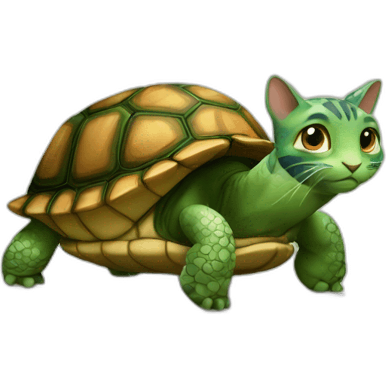 Tortle and cat emoji