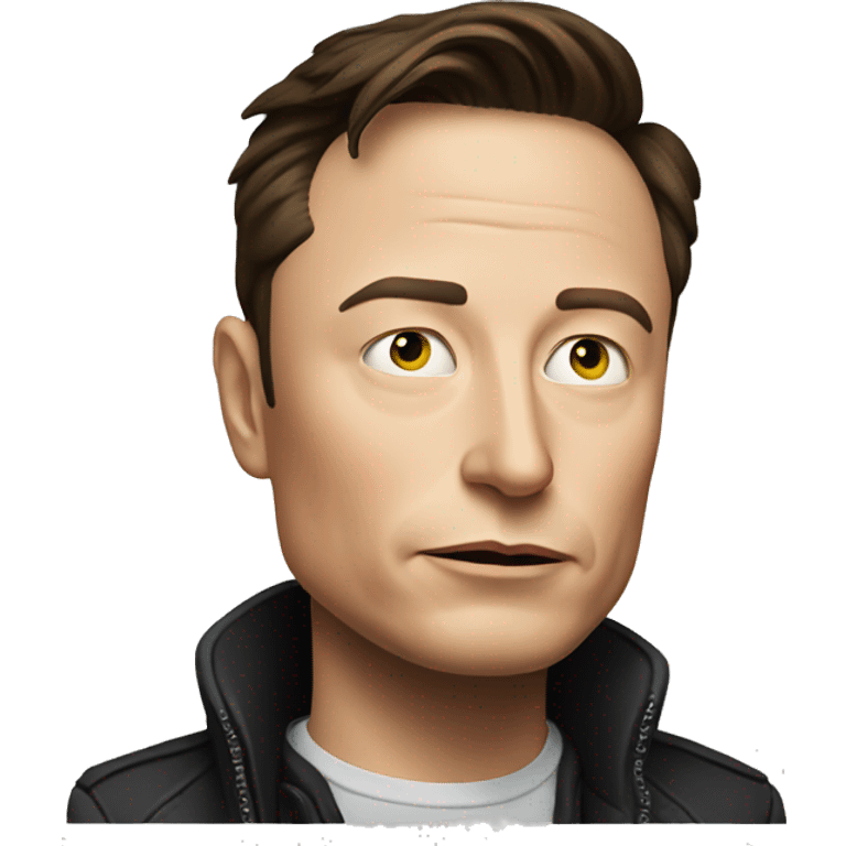 Thinking Elon musk emoji