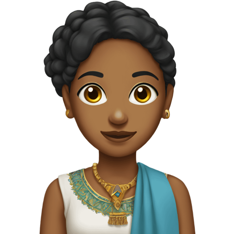 An eritrean girl wearing cultural attire emoji