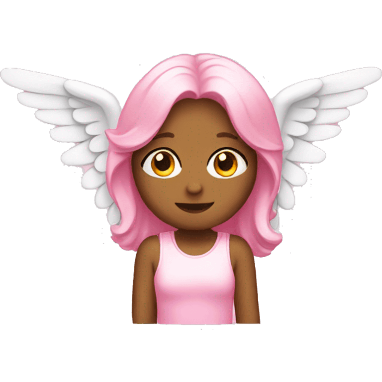 Pink angel emoji