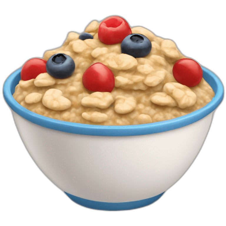 oatmeal with toppings emoji