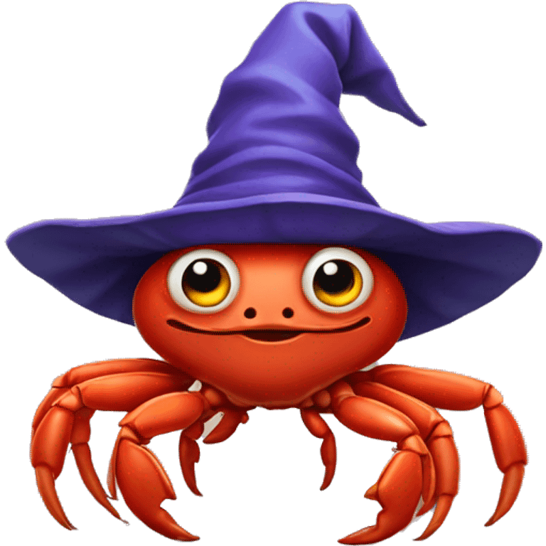 crab with a wizard hat emoji