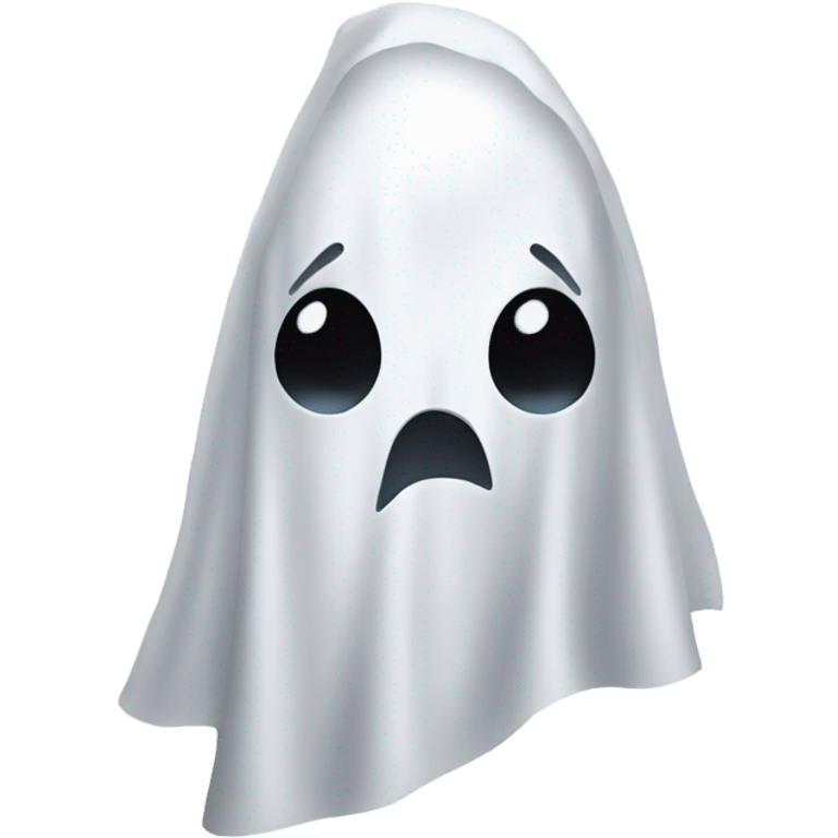 Ghost with white sheet and pointed head emoji