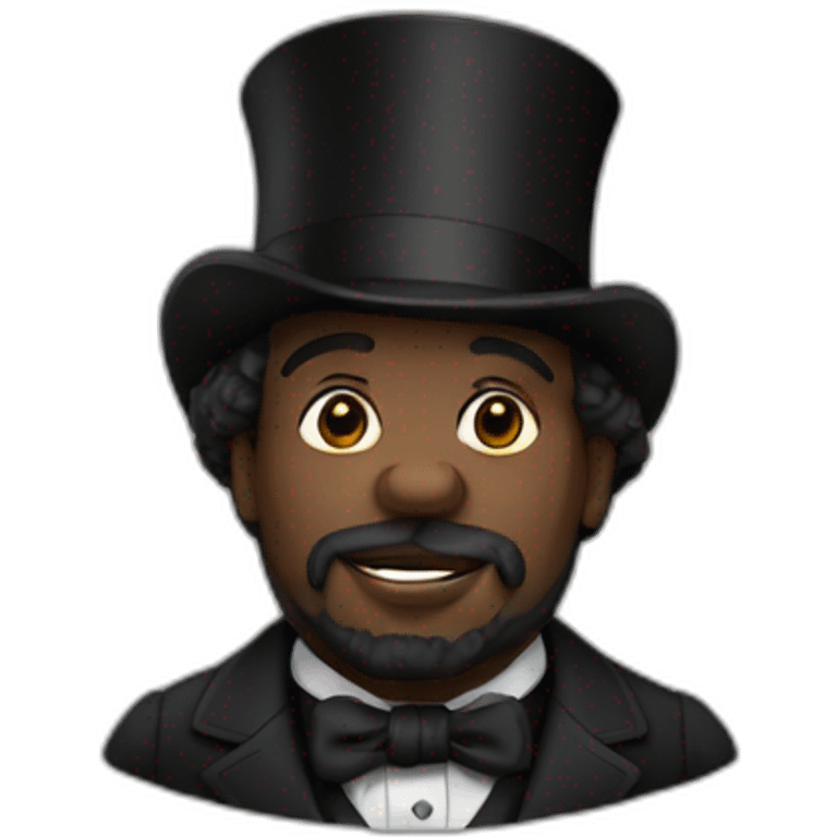 big black Dickens emoji