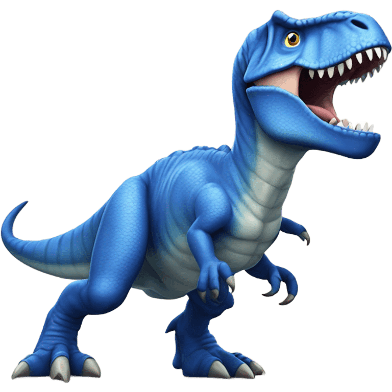 Blue T. rex  emoji