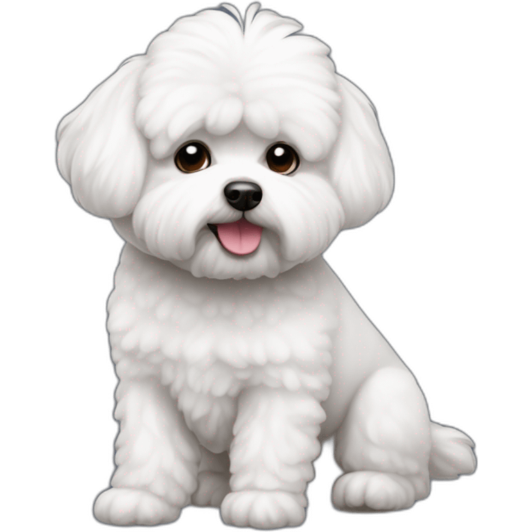 Chien Bichon maltais emoji