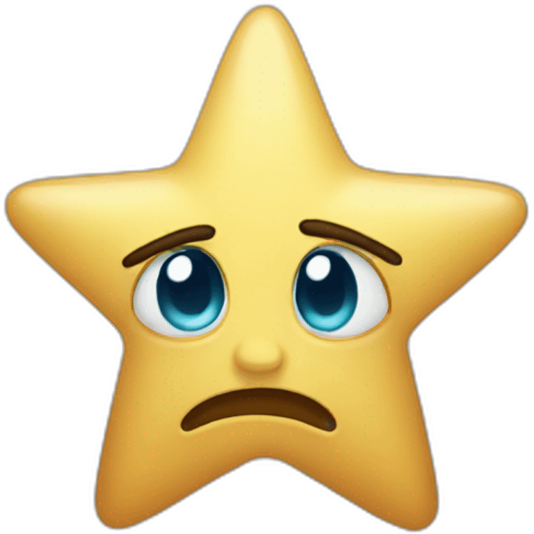 Crying star emoji