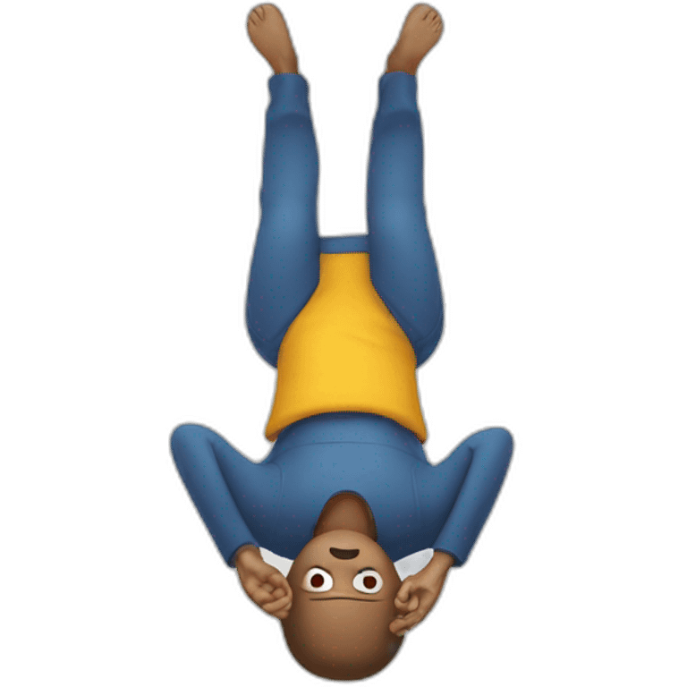 upside down man emoji