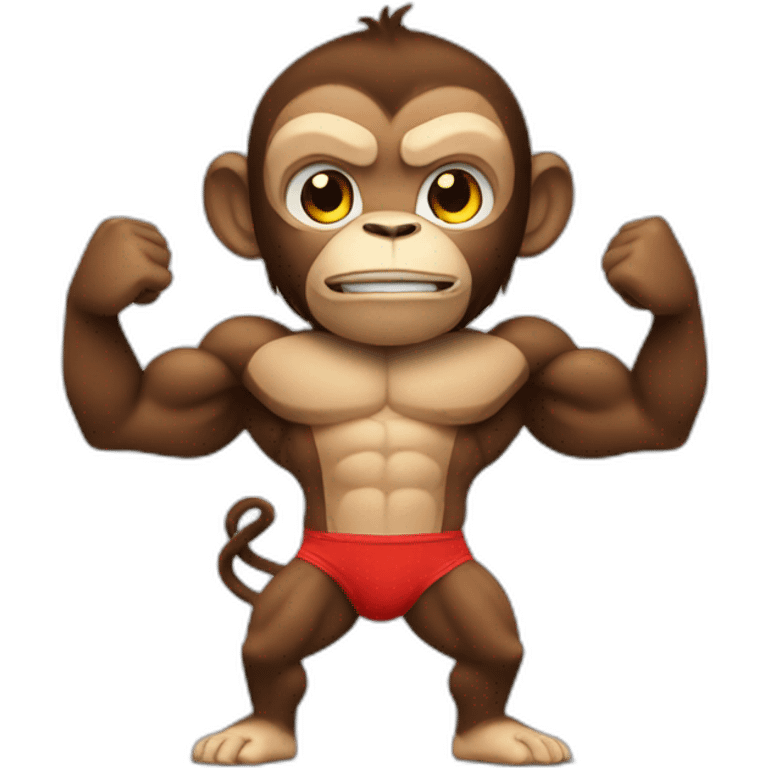 Monkey Bodybuilder emoji