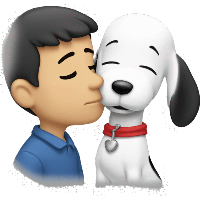 snoopy kiss emoji