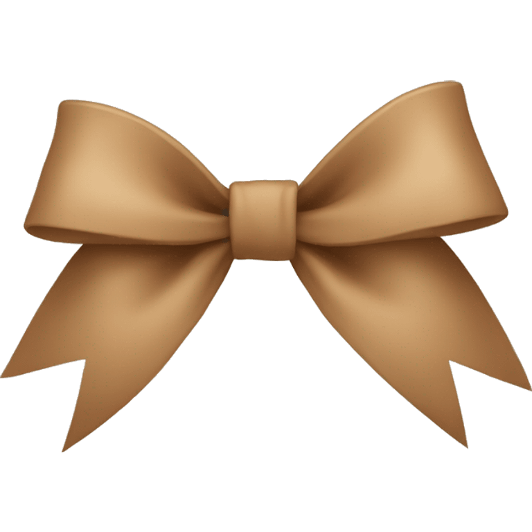 light brown bow emoji