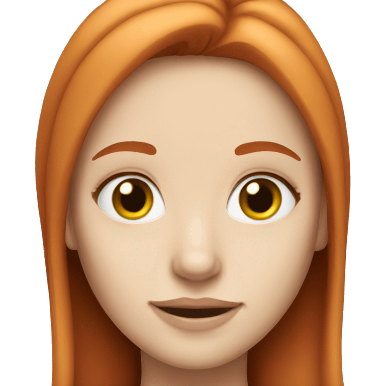 White redhead girl emoji