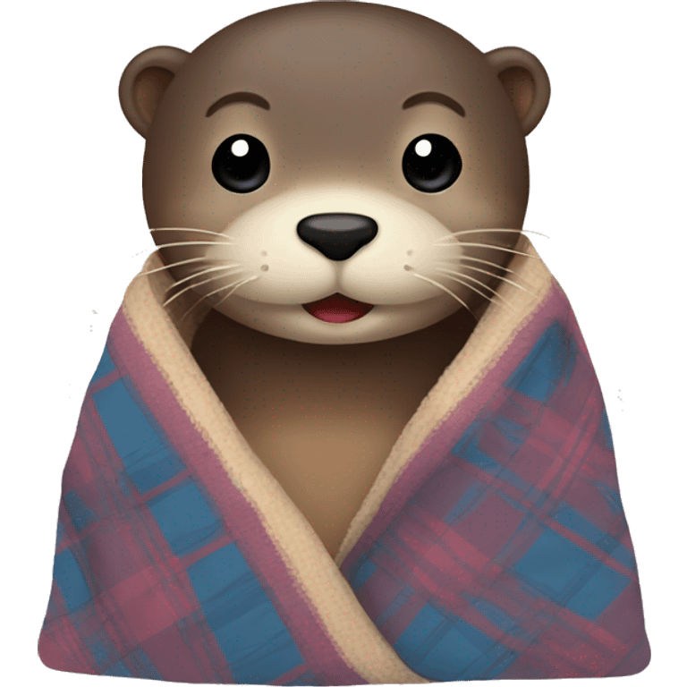 otter cozy in blanket emoji