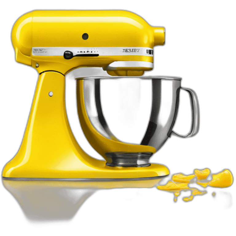 yellow-stand-mixer-with-glass-bowl emoji