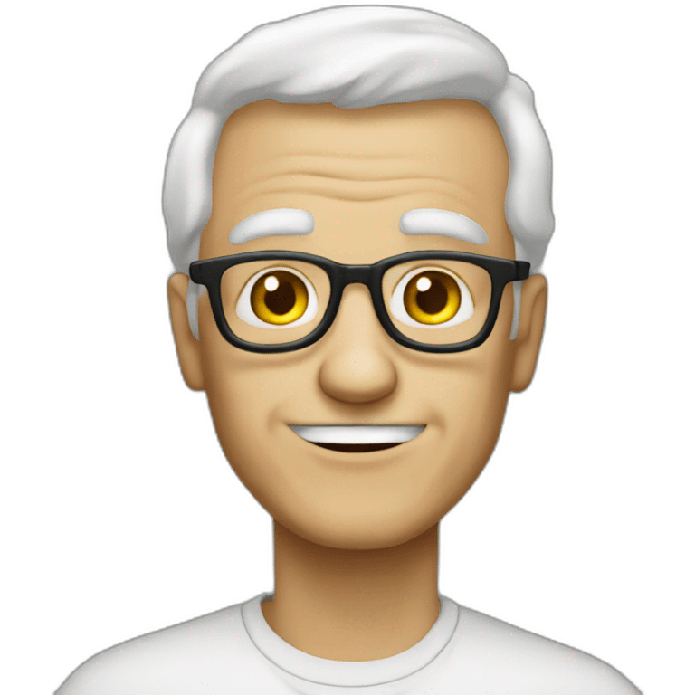 Recreate the ok cool meme with the Face of an old white male man emoji