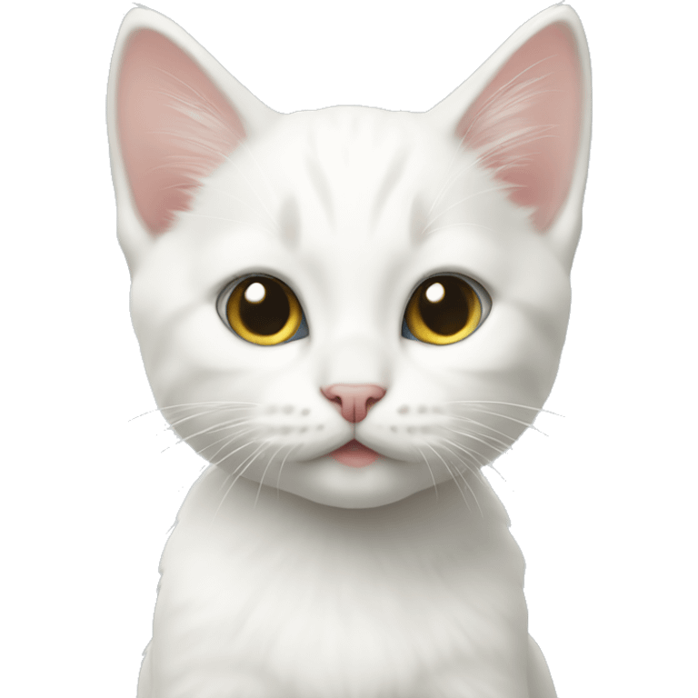 White kitten  emoji