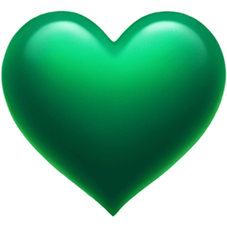 Dark green heart sparkles  emoji