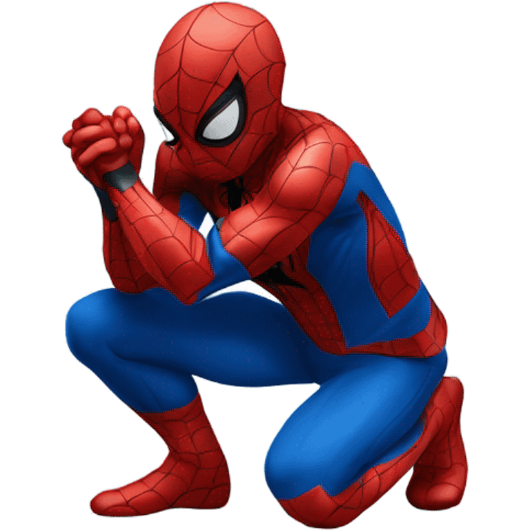 Spider-Man praying emoji