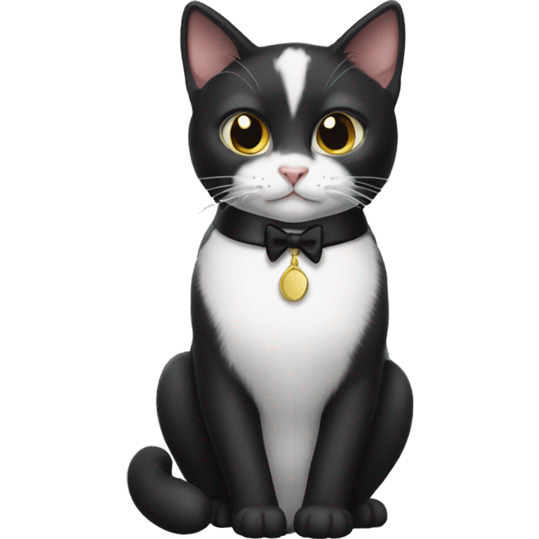 Tuxedo cat emoji