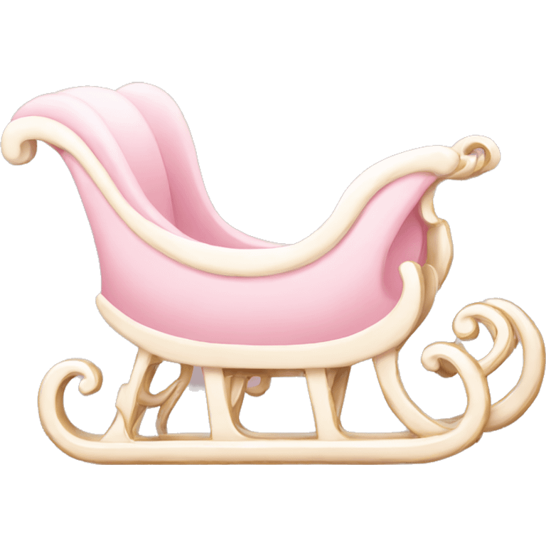 light pink sleigh emoji