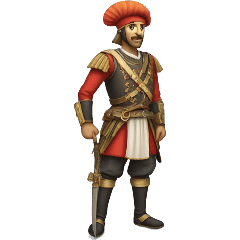 A full-length janissary emoji