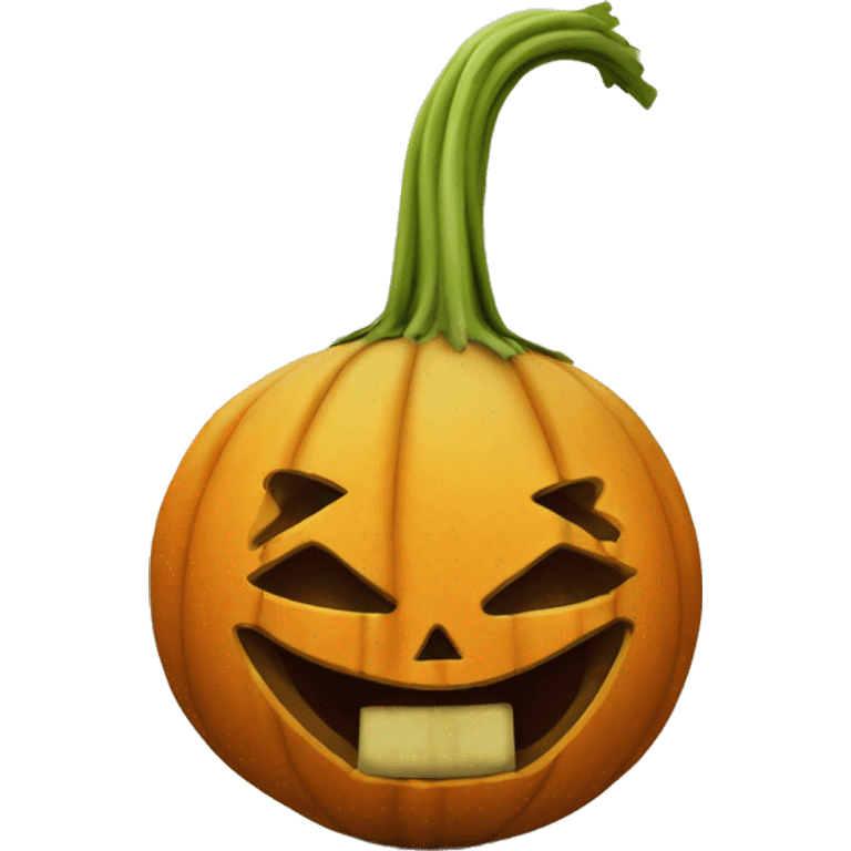 Turnip Jack o lantern emoji