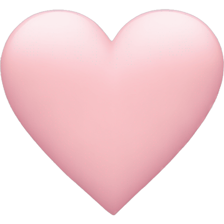 Pastel pink heart  emoji