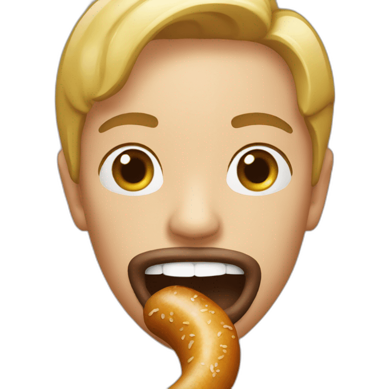 Having sausssage in my mouth emoji