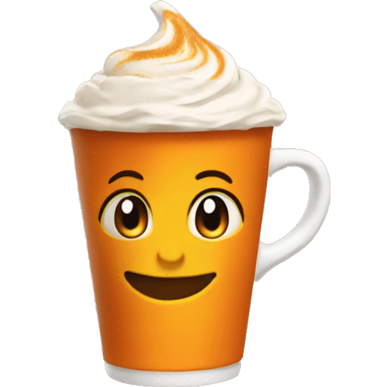 Pumpink spyce latte emoji